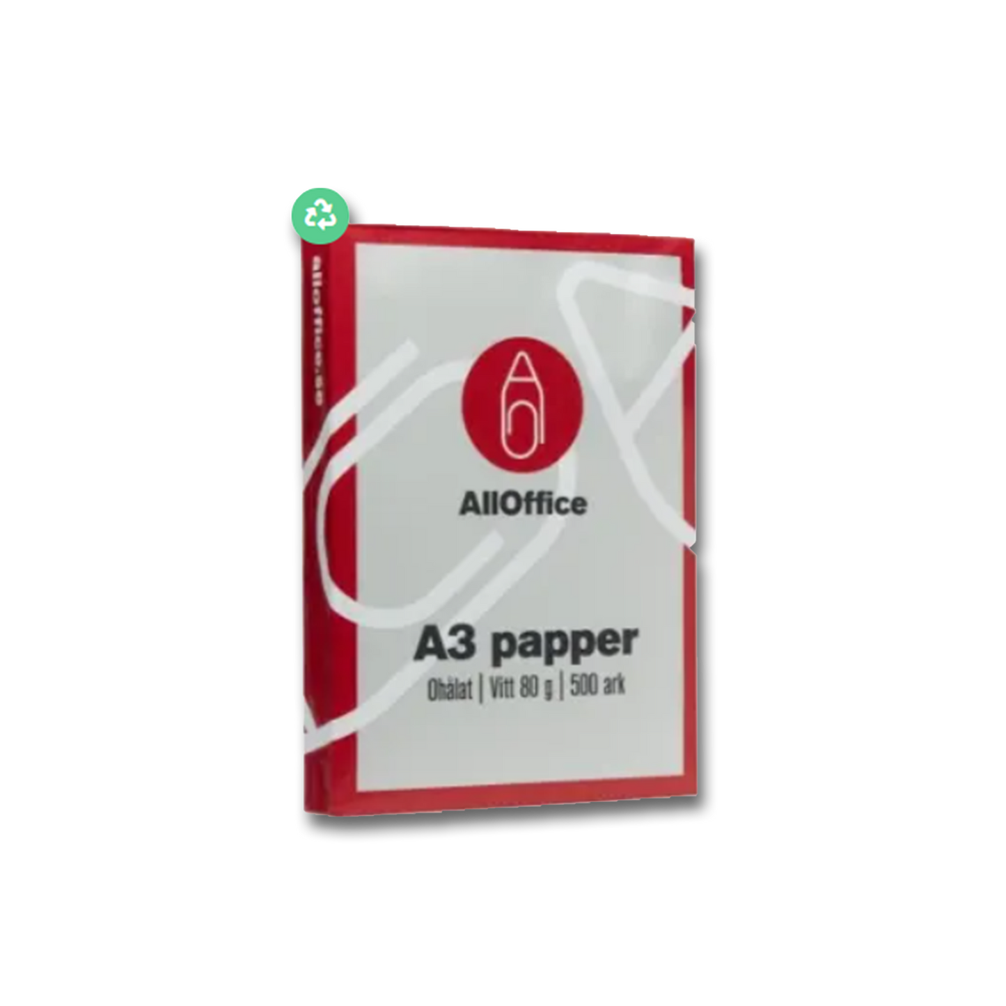 Kopieringspapper AO Ohålat vitt A4 80g - 5st