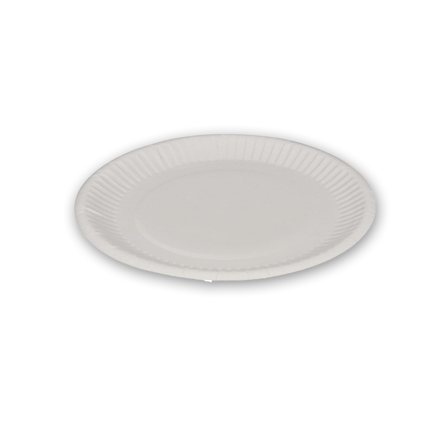 Tallrik papp/belagd flat 18cm vit 1 000st