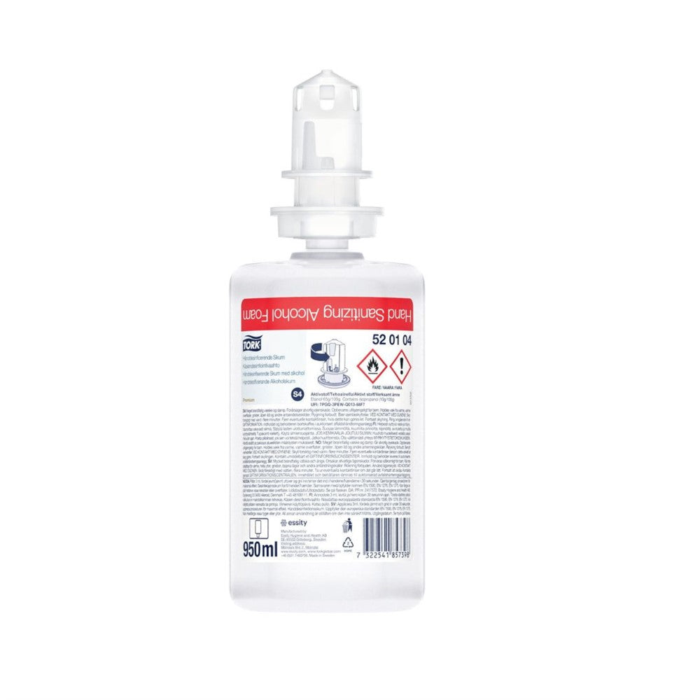 Handdesinfektion Skum m alkohol Tork S4 950ml 6st/fp