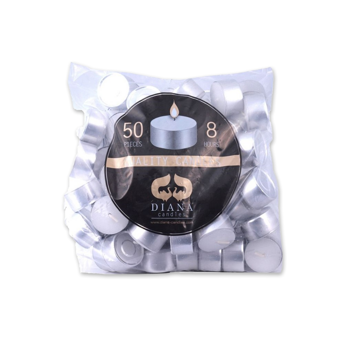 Värmeljus paraffin dia 37mm vit 450st/fp
