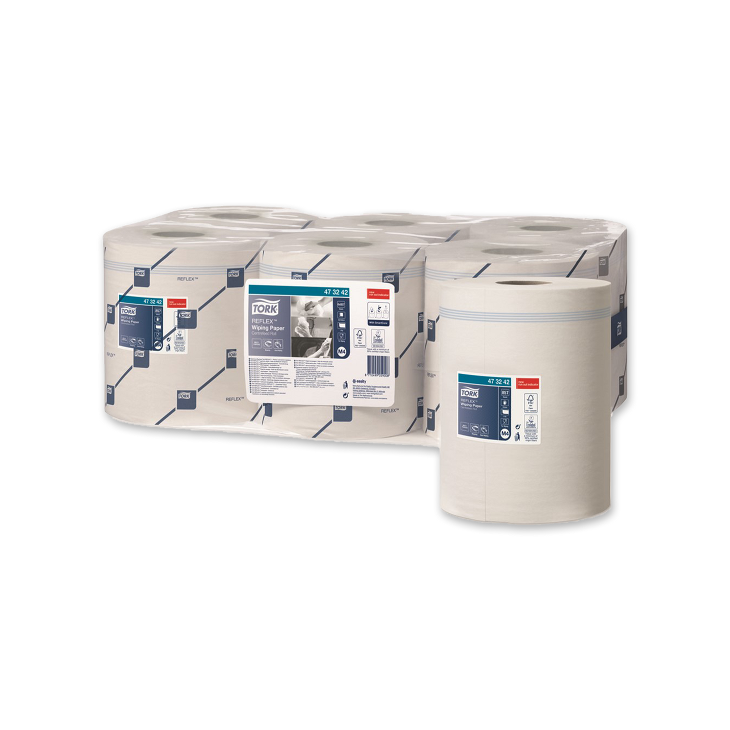 Avtorkningspapper centrummatad Tork Reflex® M4 6rle/fp