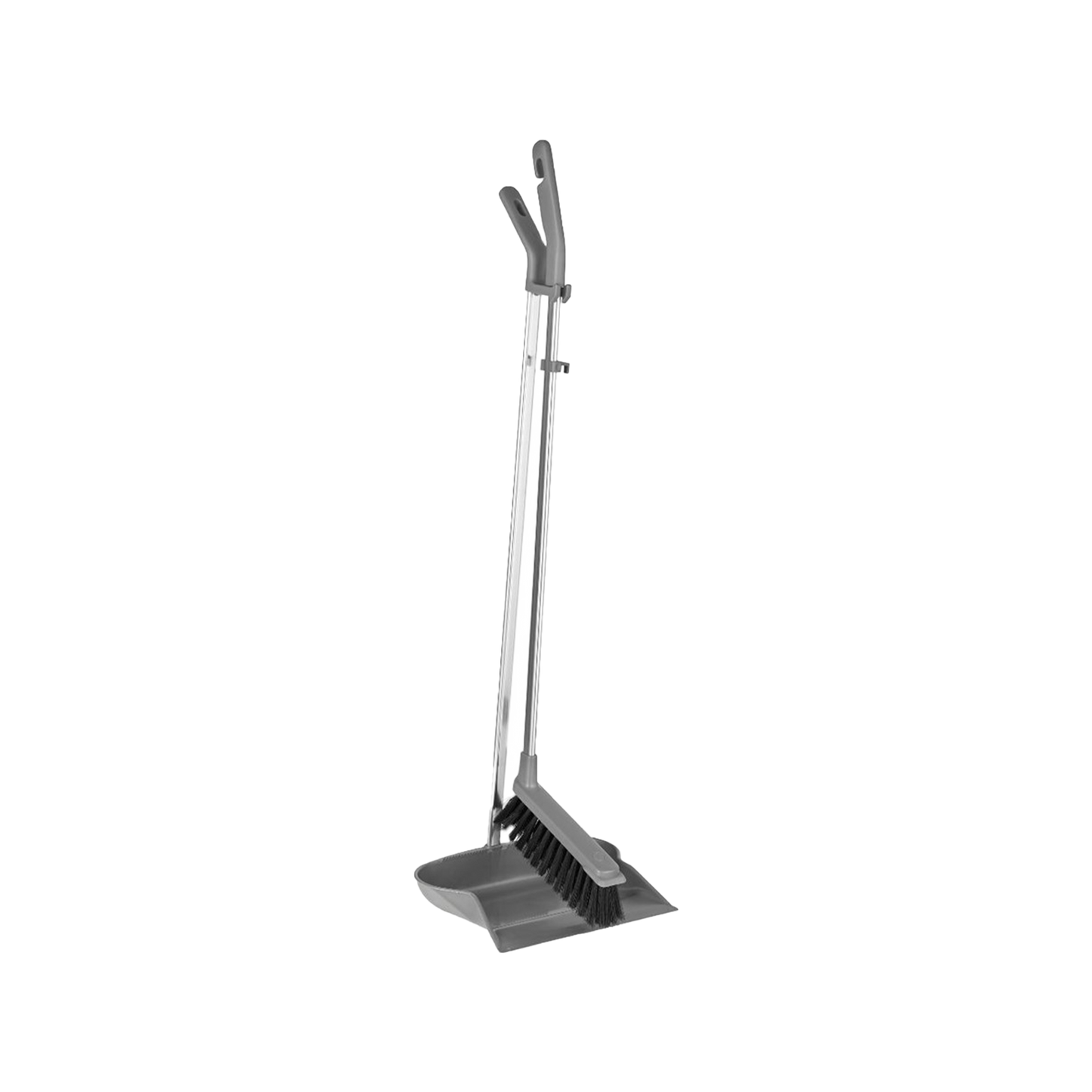 Sopset med plastskyffel 985mm grå