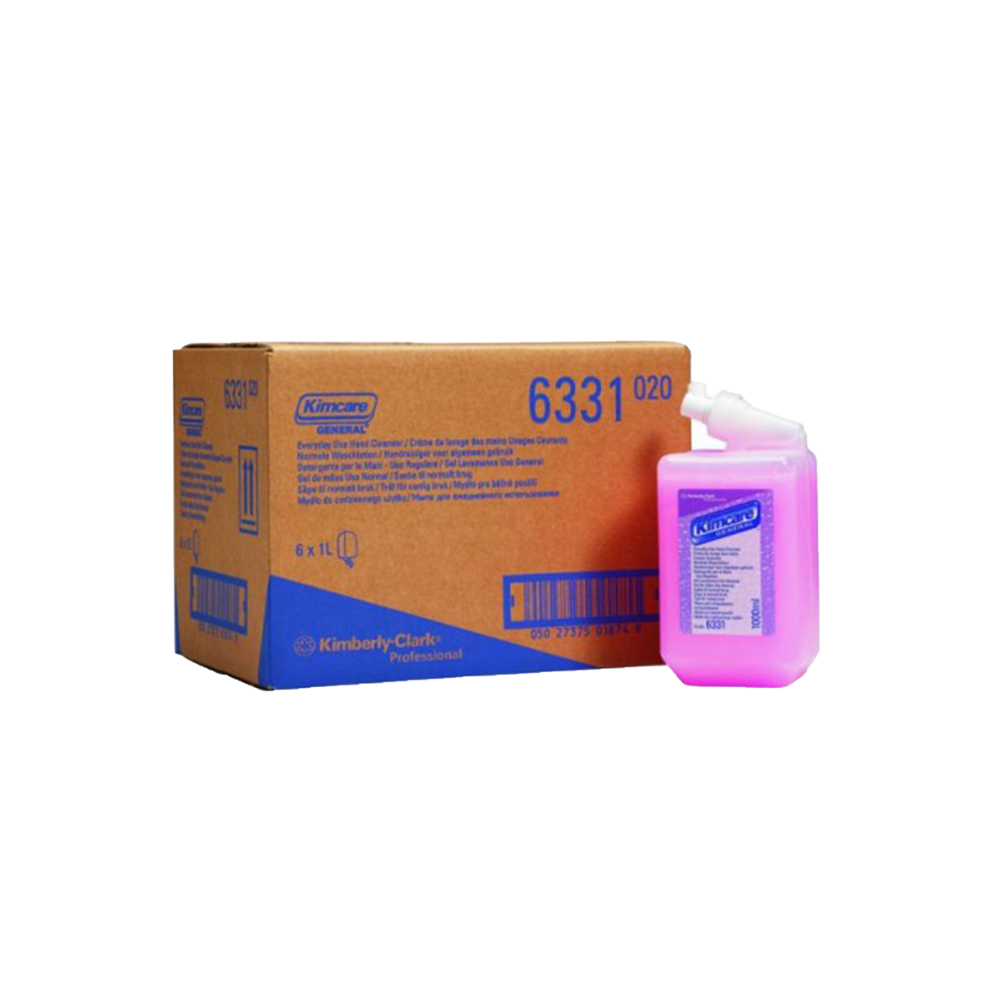 KLEENEX® Handtvål för vanlig bruk Rosa / Kassett 6 x 1L