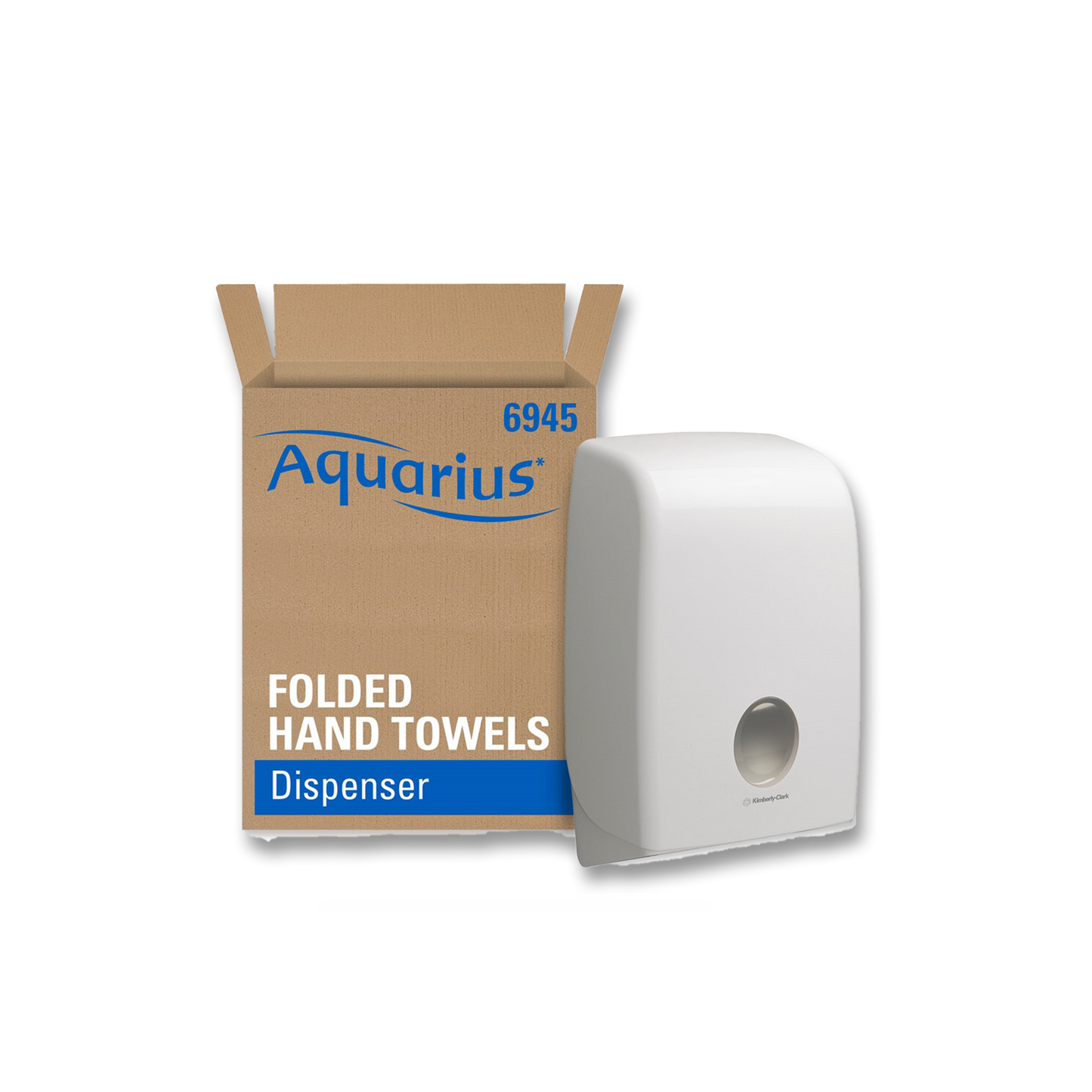 Dispenser vikta handdukar Aquarius vit