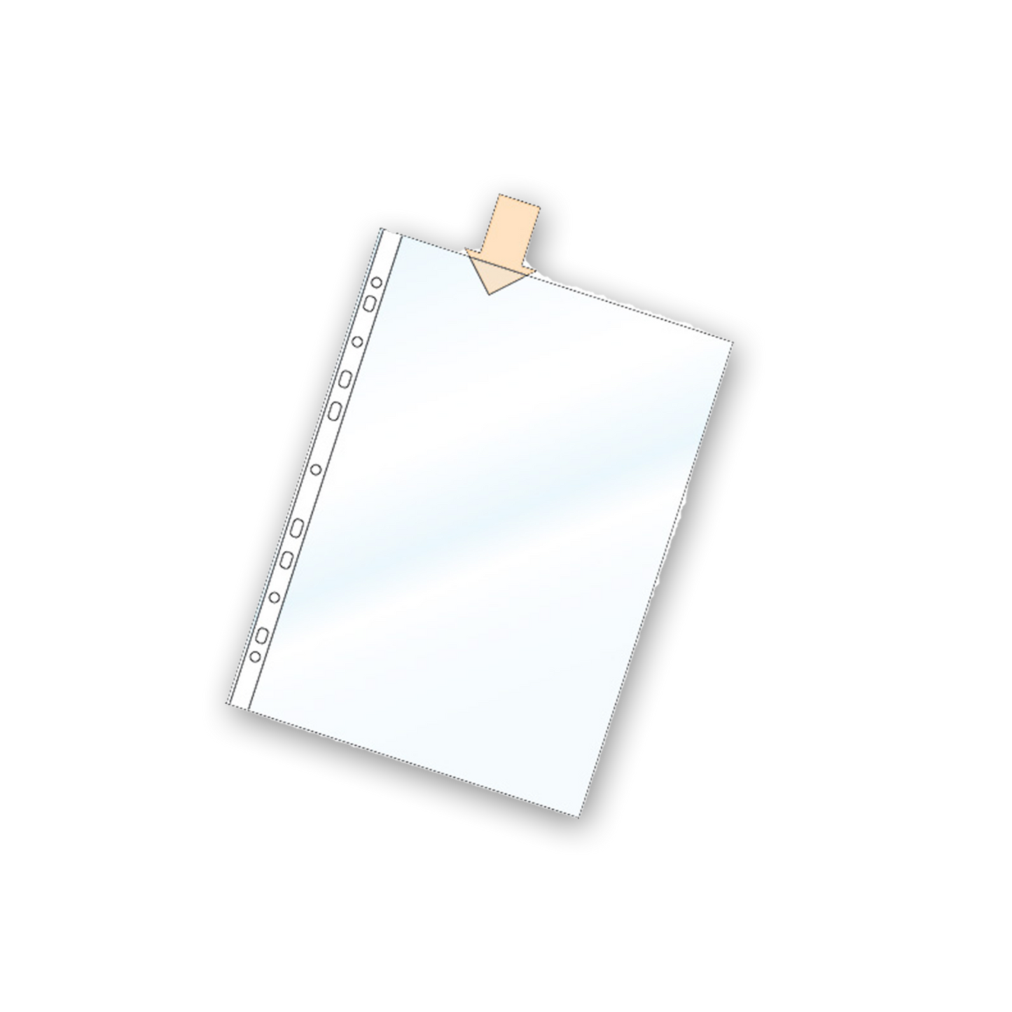 Plastficka A4 PP 0,06 klar 100st/fp