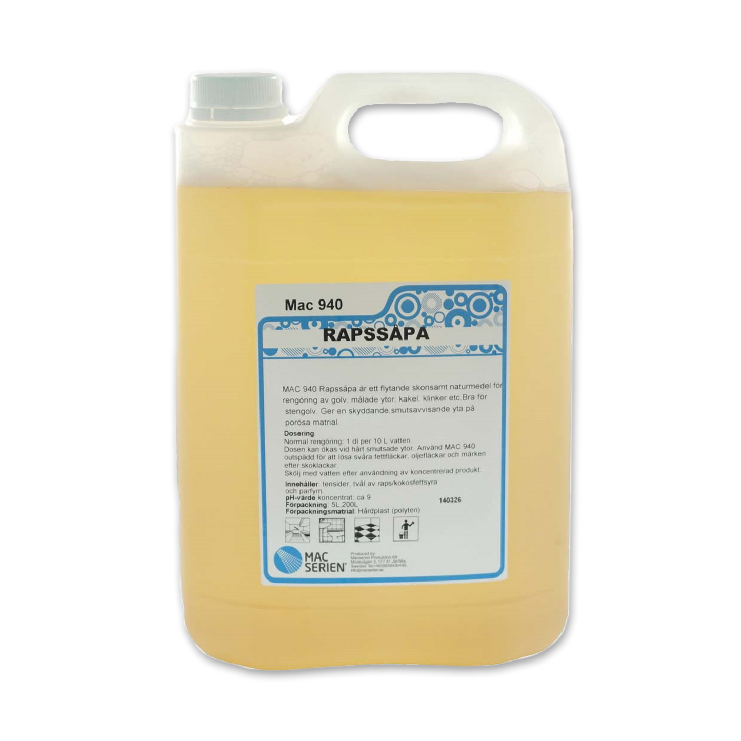 Mac serien - Rapssåpa 5 liter x 3 st