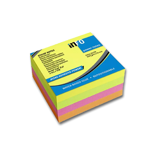 Notiskub Info Power Notes Brilliant Mix 75x75mm