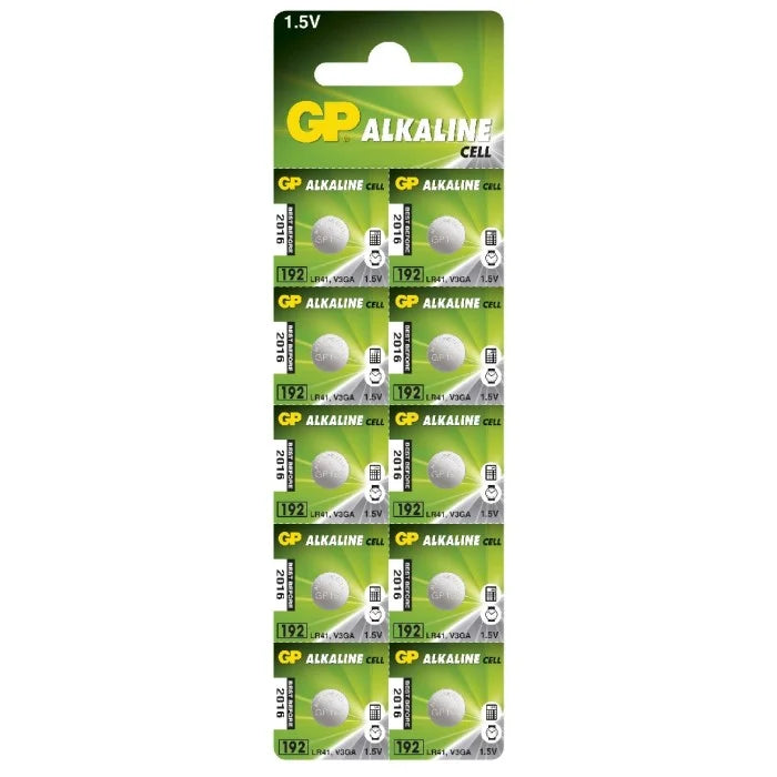 GP batteri knappcell 1,5V LR41 10 st