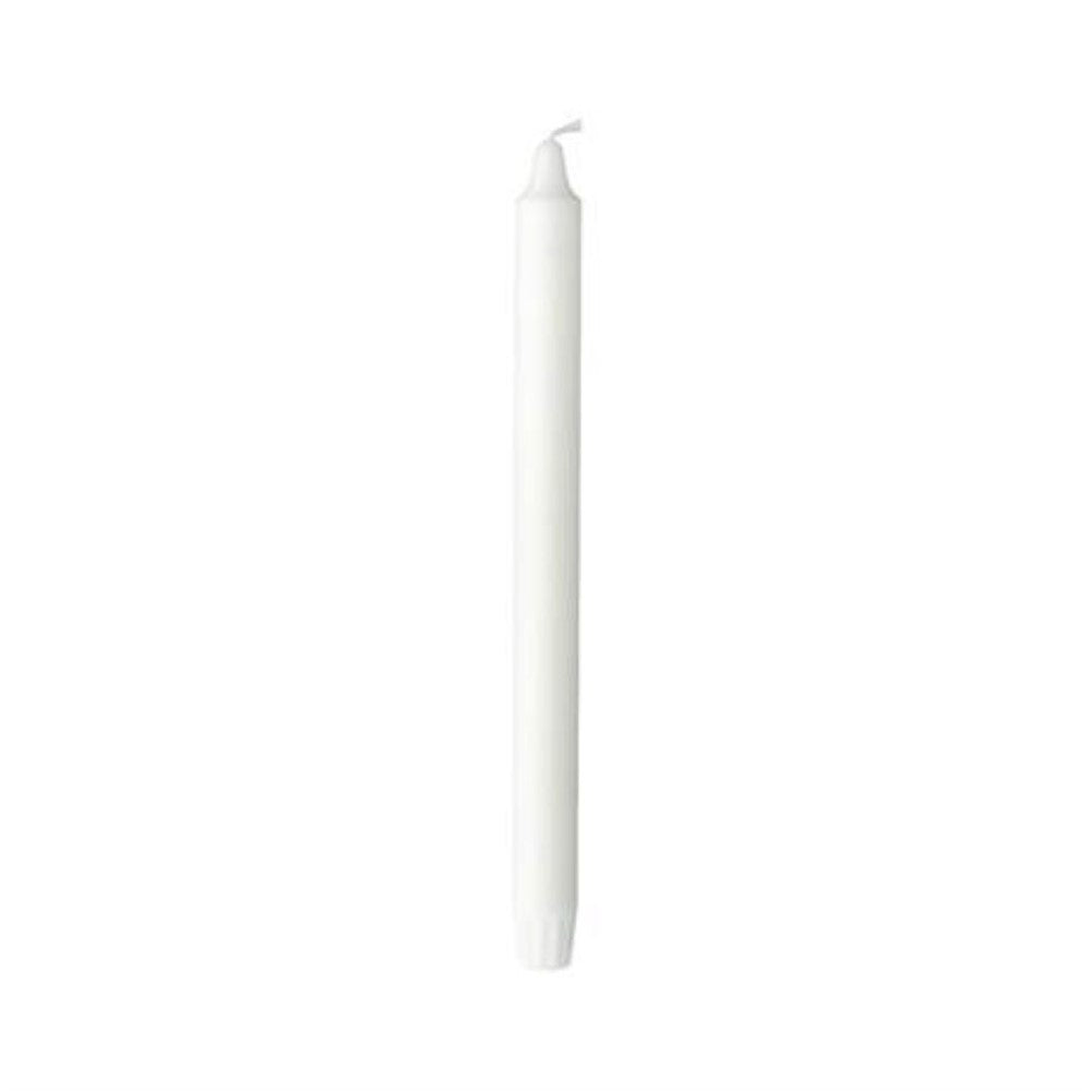 Kronljus stearin 24cm vit 120st/fp