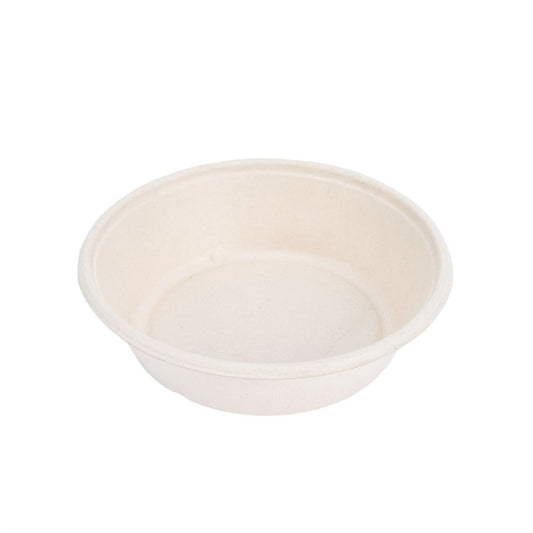 Skål bagasse rund 950ml 500st/fp vit