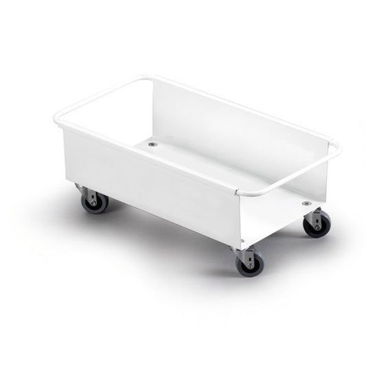 Vagn till soptunna 60 liter vit