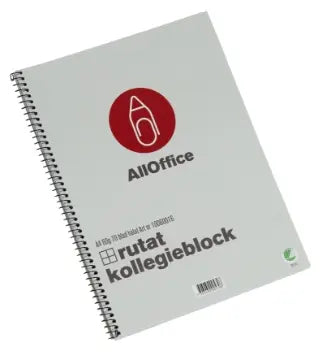 Kollegieblock AO rutat A4 60g - 10st/fp