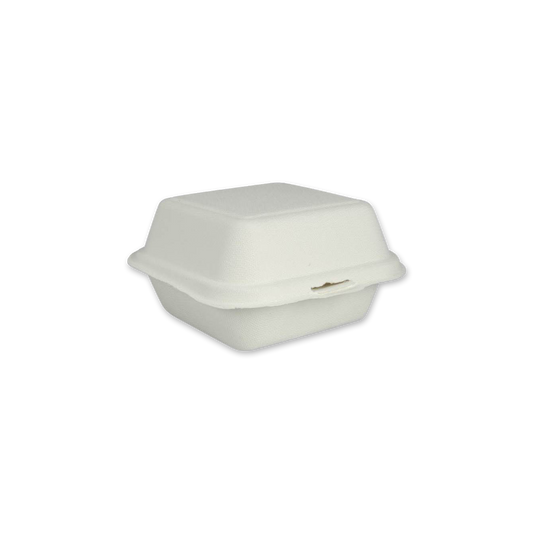 Hamburgerbox bagasse 15,5x15,8x8,2cm