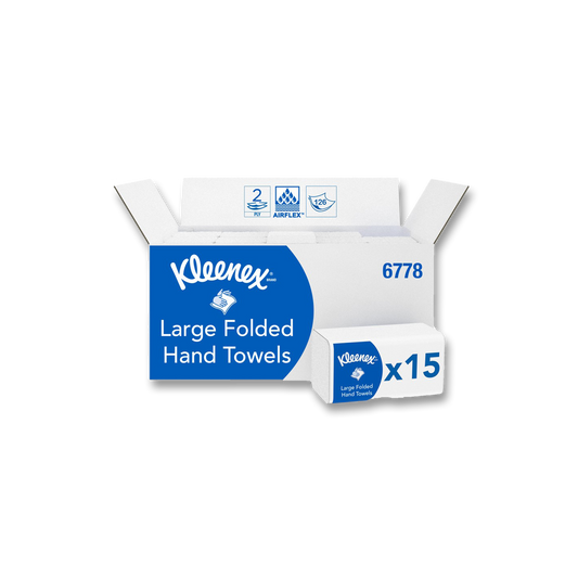 Handduk Kleenex® Ultra vikt stor vit 1860st/fp