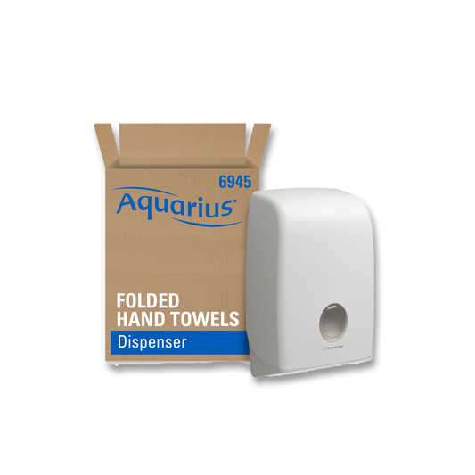 Dispenser vikta handdukar Aquarius vit