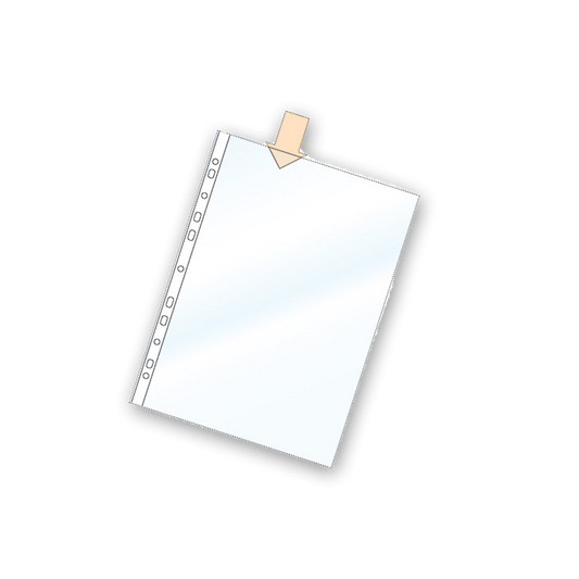 Plastficka A4 PP 0,06 klar 100st/fp