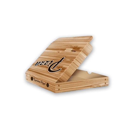 Pizzakartong Well brun 33x33x3,5 cm tryck 150st/fp