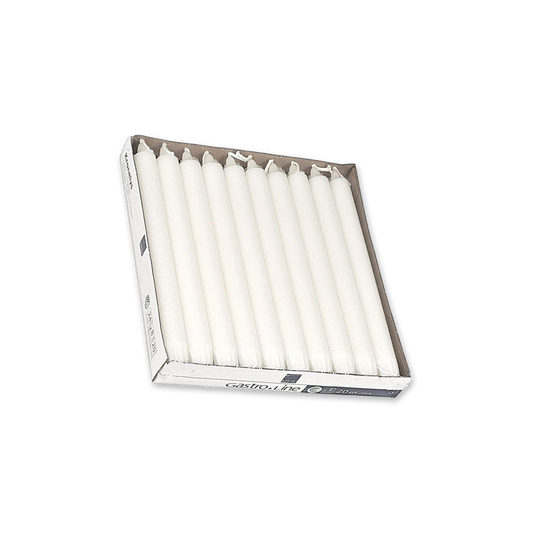 Kronljus stearin 24cm vit 100 st/förp