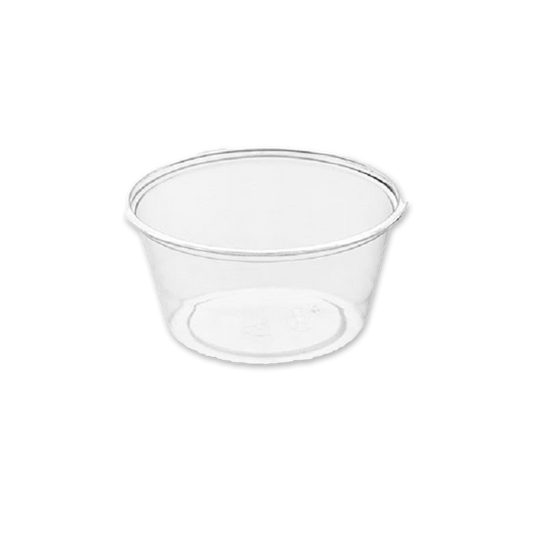 Bägare plast 110ml, PP klar Ø74x45mm 4oz - 2500 st/fp